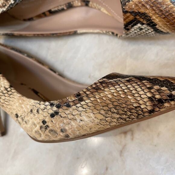 Charles by Charles David beige snake print pumps Sz 8 - Picture 7 of 10